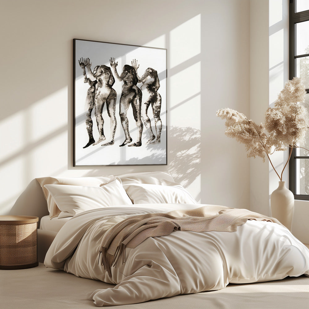 4 Figuren (kopflos) | Poster