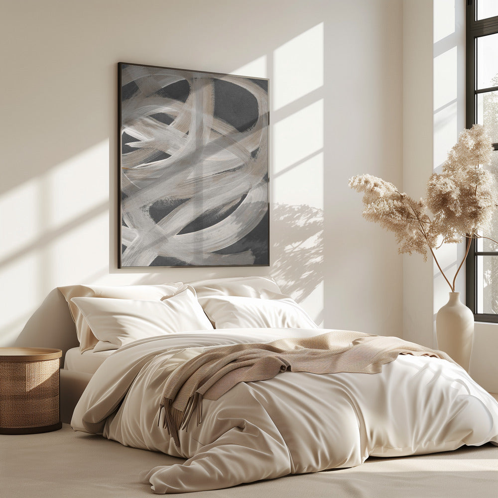 Abstrakte Pinselstriche 129X | Poster