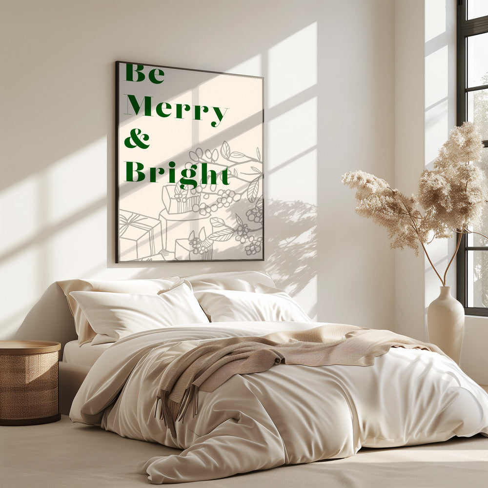 Schleifen und Kugeln: Fröhliche und strahlende Weihnachten | Poster