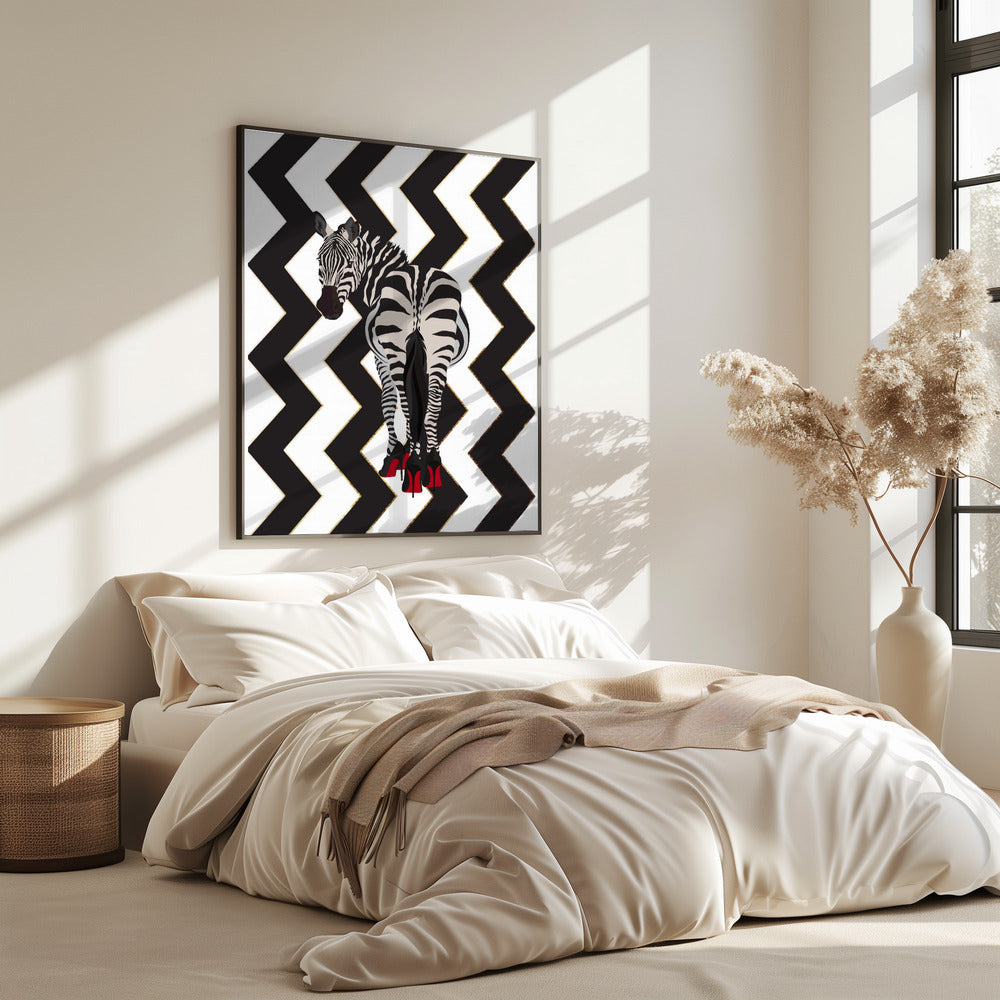 Zebra Heels Zickzack | Poster