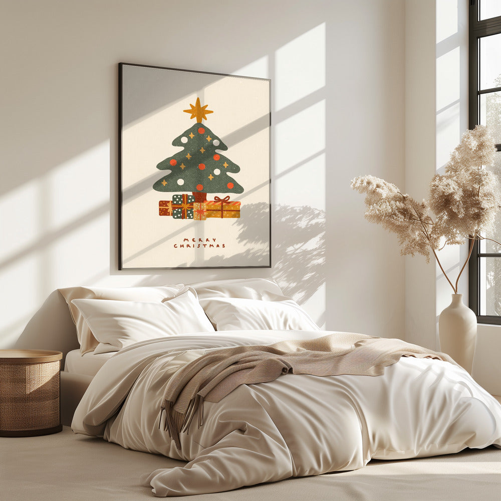 Weihnachtsbaum mit Geschenken | Poster