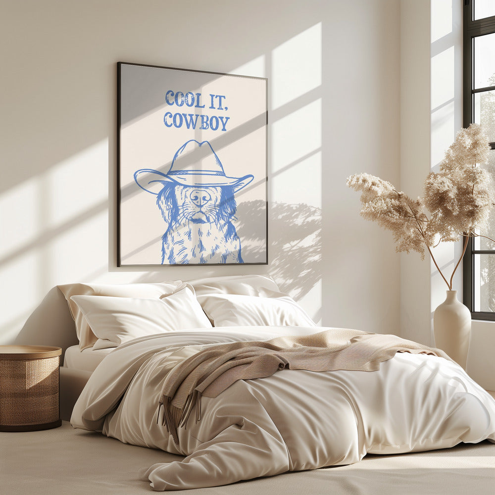 Cooles Cowboy-Blau | Poster
