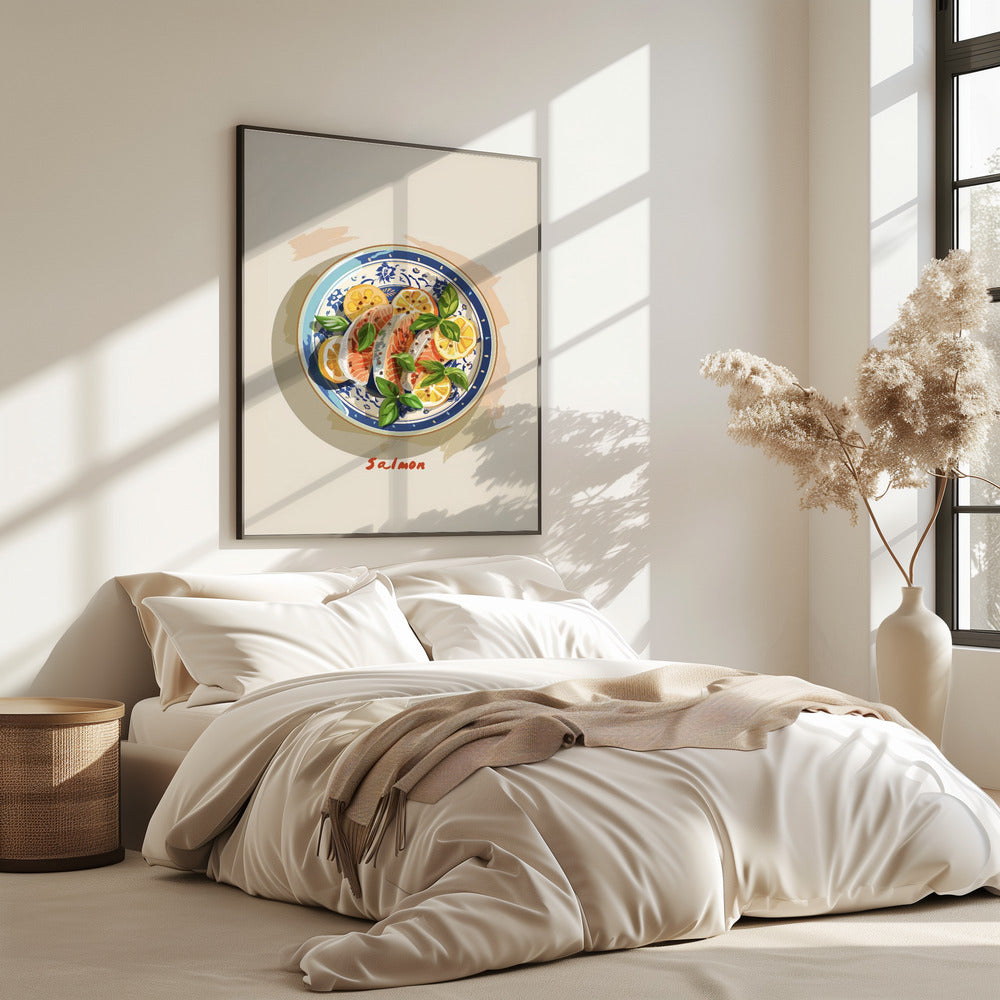 Pikanter Lachsteller | Poster
