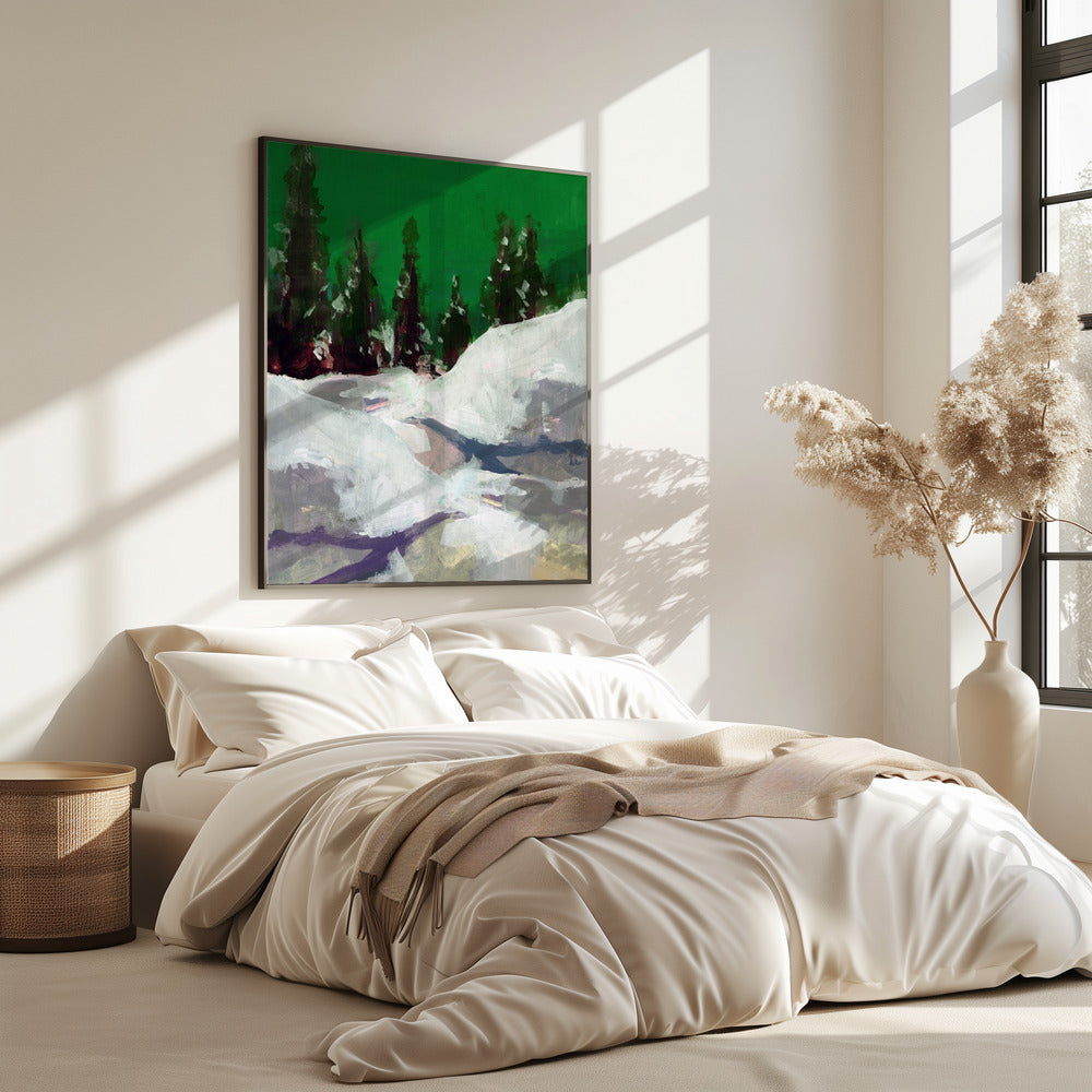 Winterlandschaft im Wald 2 | Poster