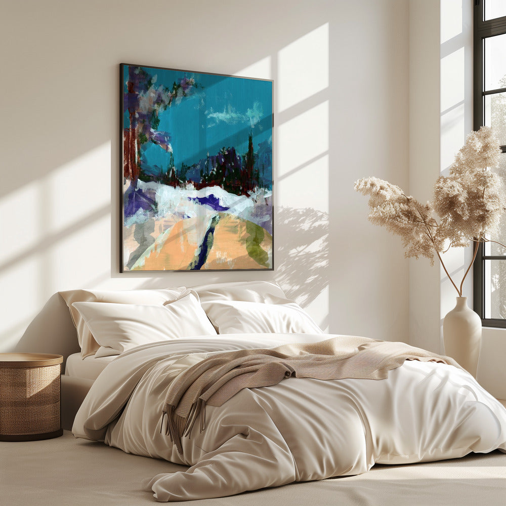 Winterlandschaft im Wald 1 | Poster