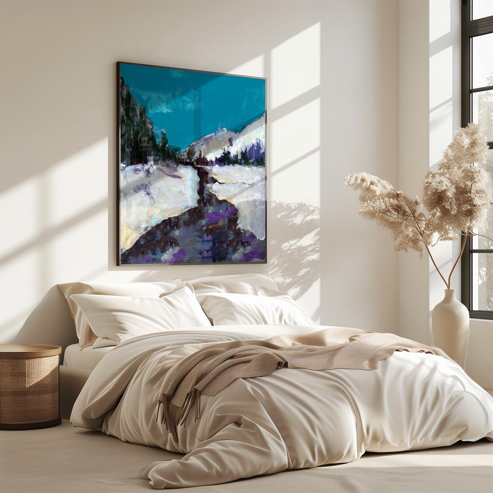 Winterszene im Wald 3 | Poster