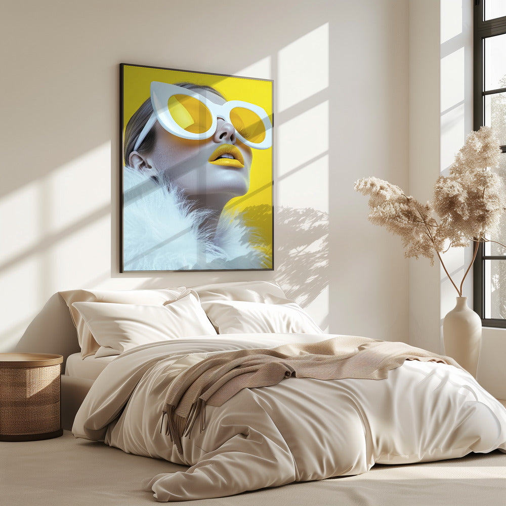 Das gelbe Modell | Poster