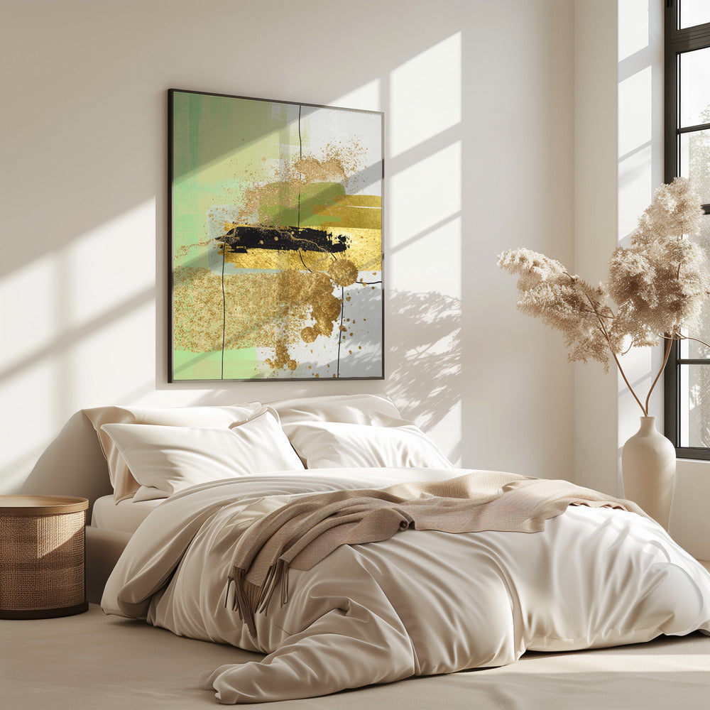 Flüssiges Grün 1 | Poster