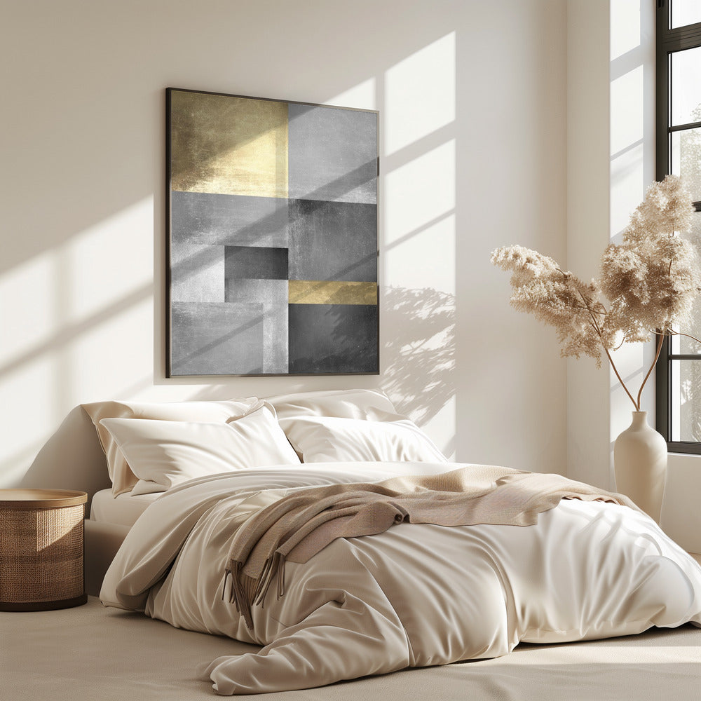 Gold- und Silbertexturen 5 | Poster