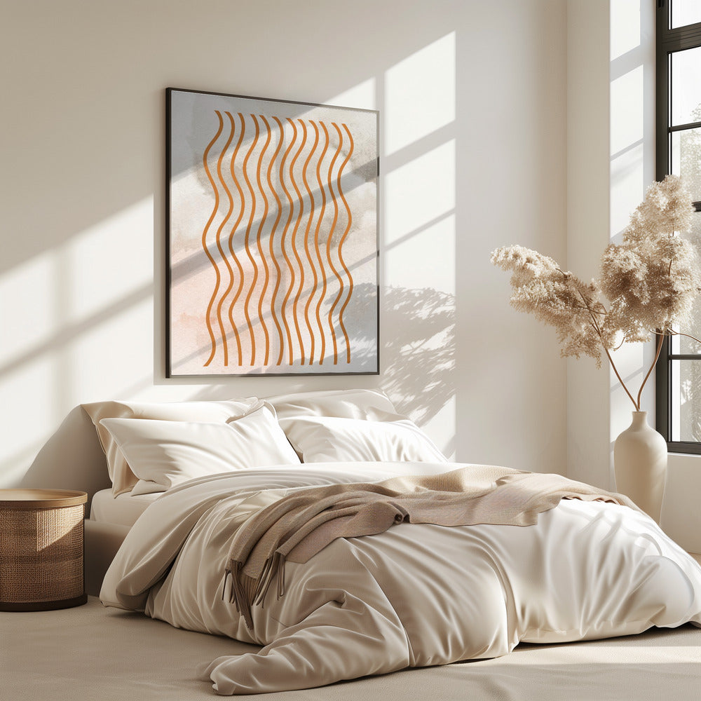 Geschwungene Linienharmonie | Poster