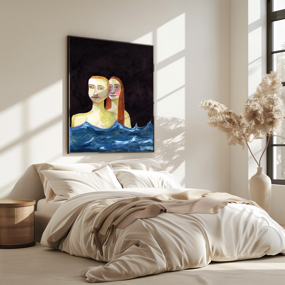 The Swimming Couple | Poster