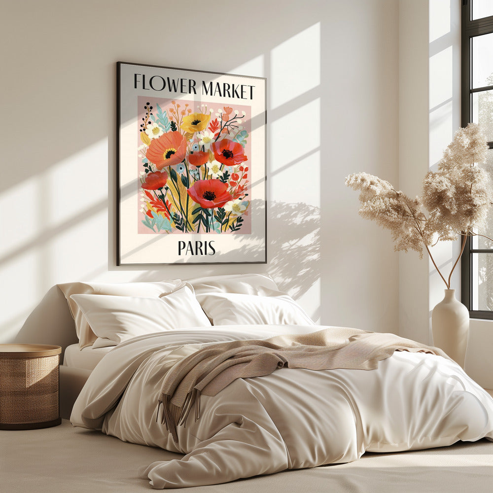 Blumenmarkt Paris Frankreich | Poster