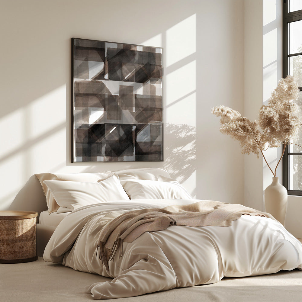 Abstract Dark Hammered 2 | Poster