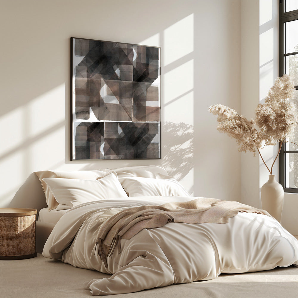 Abstract Dark Hammered 1 | Poster