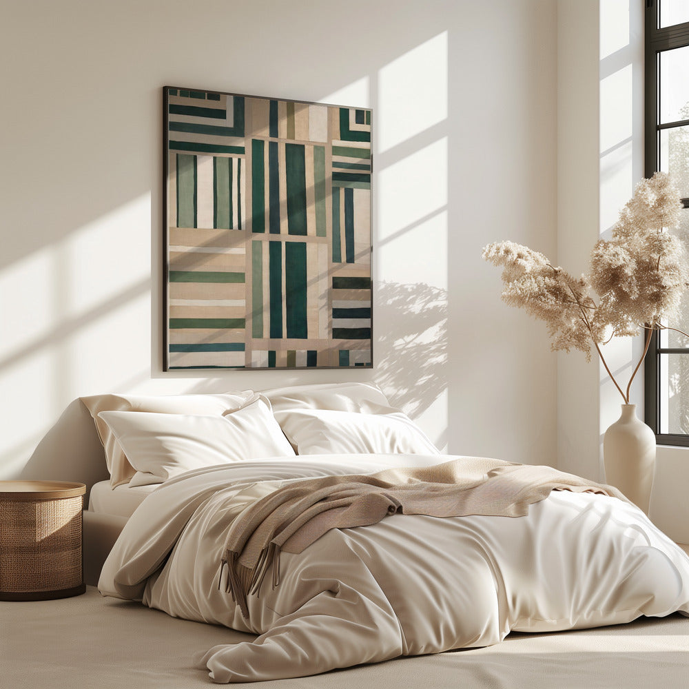 Geometrischer Wandteppich | Poster