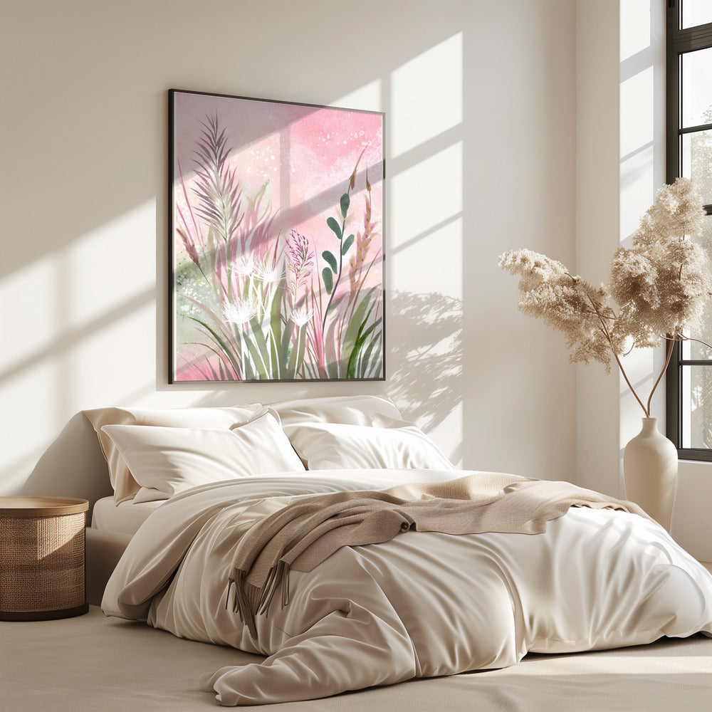Rosa und Grün 32 | Poster
