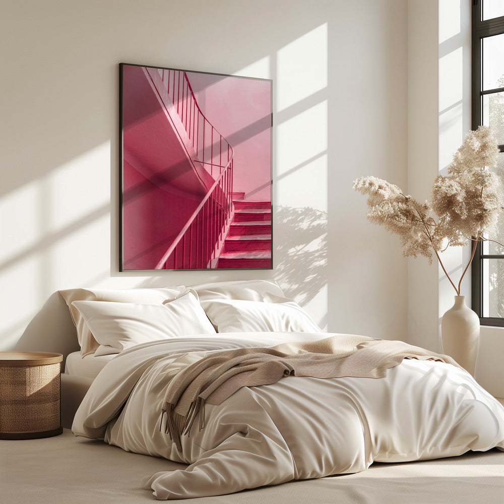 Pflaumentreppe | Architektonischer Minimalismus | Poster