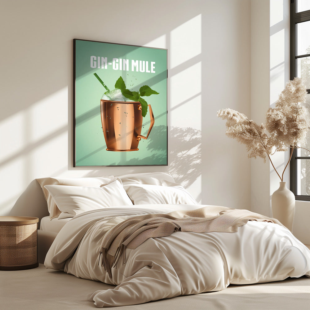 Gin Gin Mule Kupfer | Poster