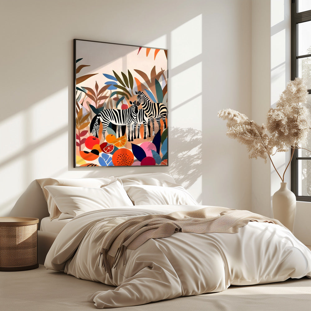 Three Zebras | Poster