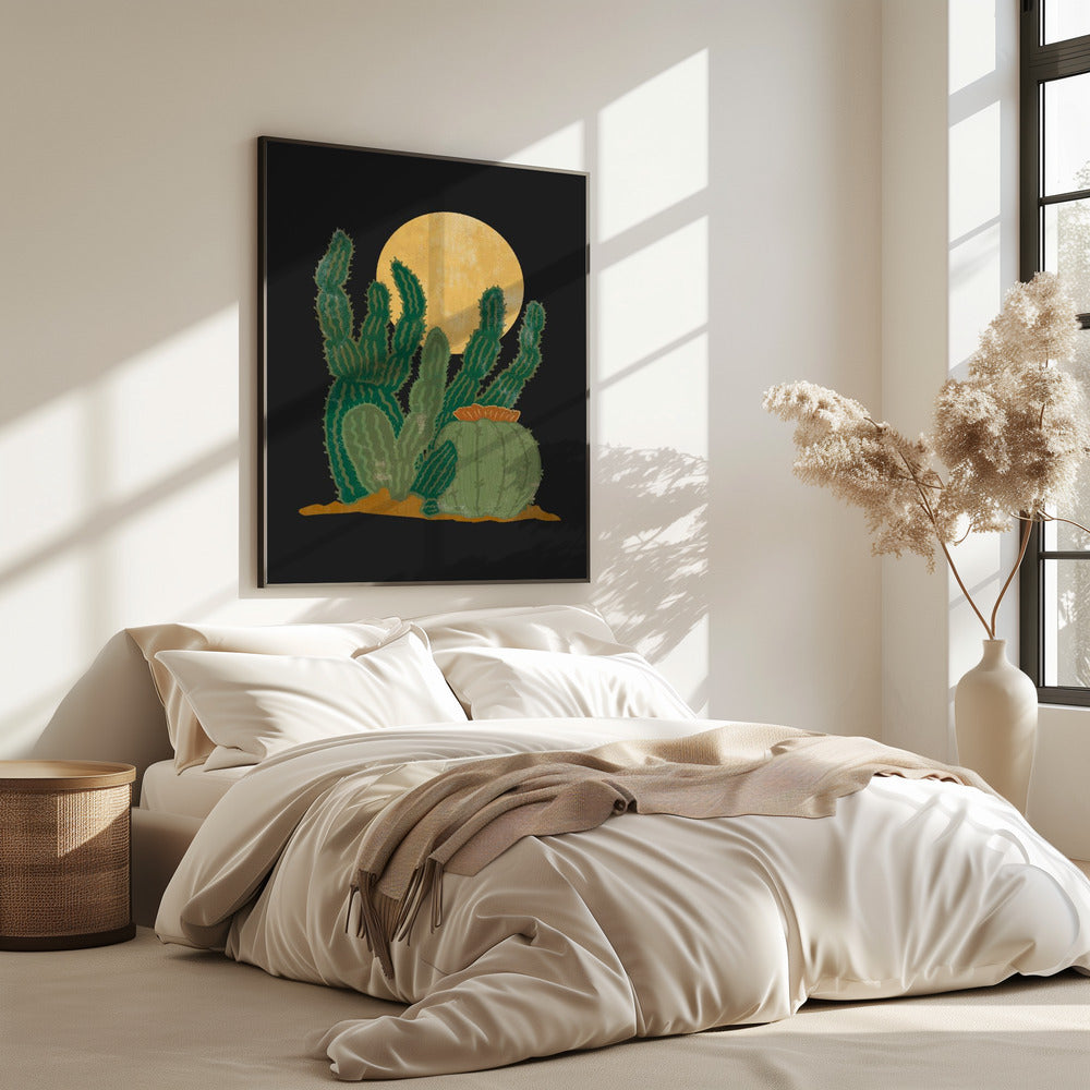 Moderne Americana und Kaktus | Poster