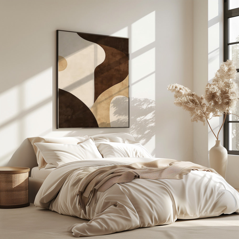 Brauntöne Geometrisch 2 | Poster