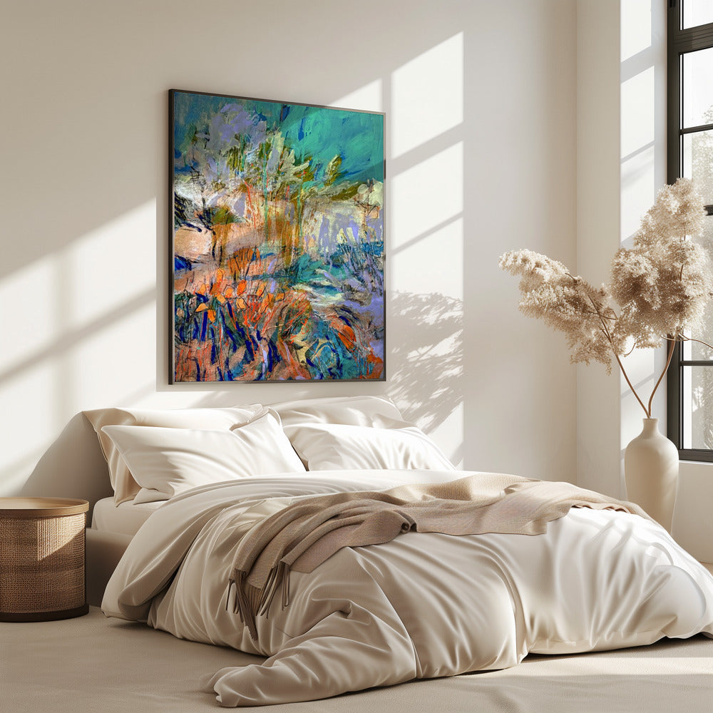 Traumlandschaft Pinselstriche | Poster