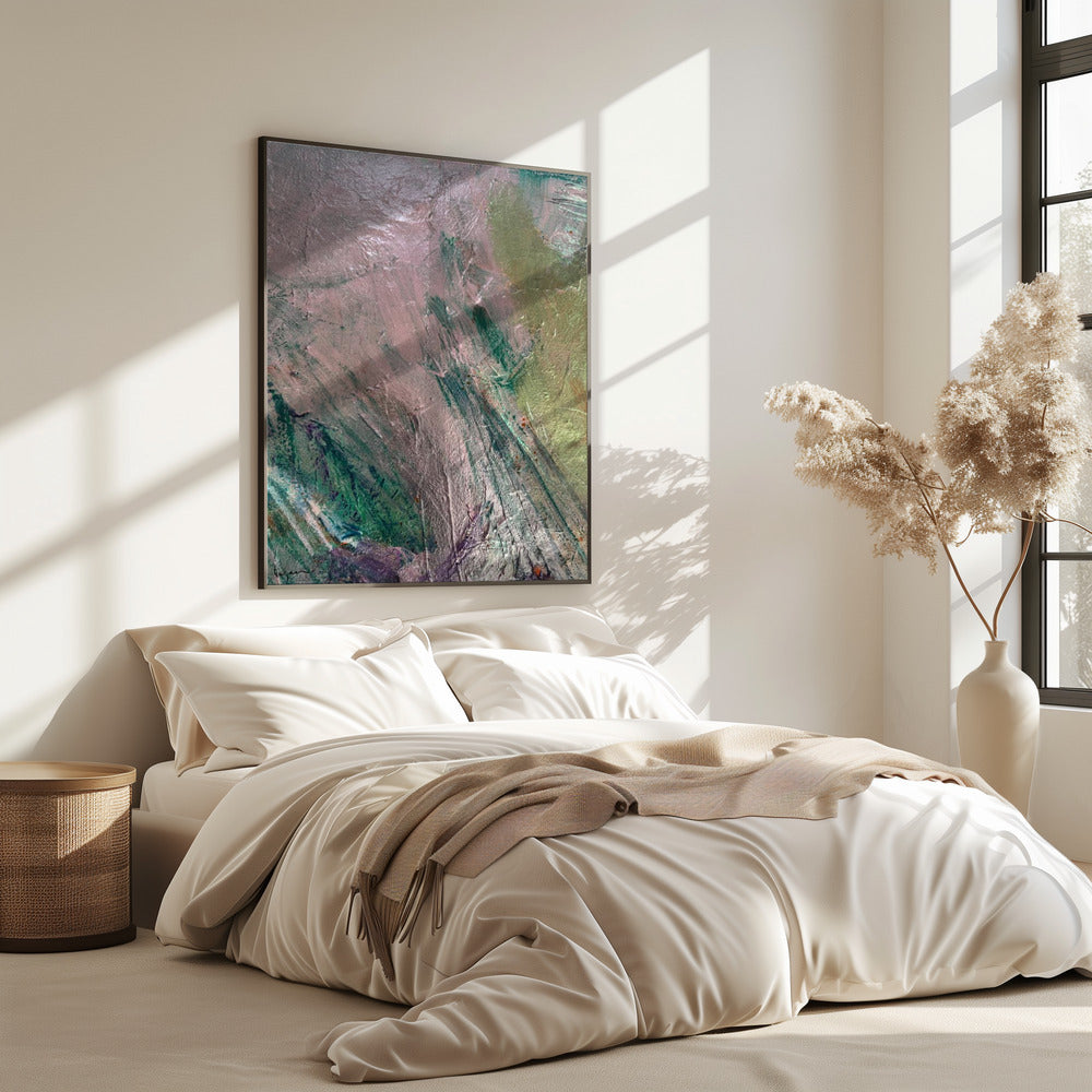 Mystic Pink Brushstrokes | Poster