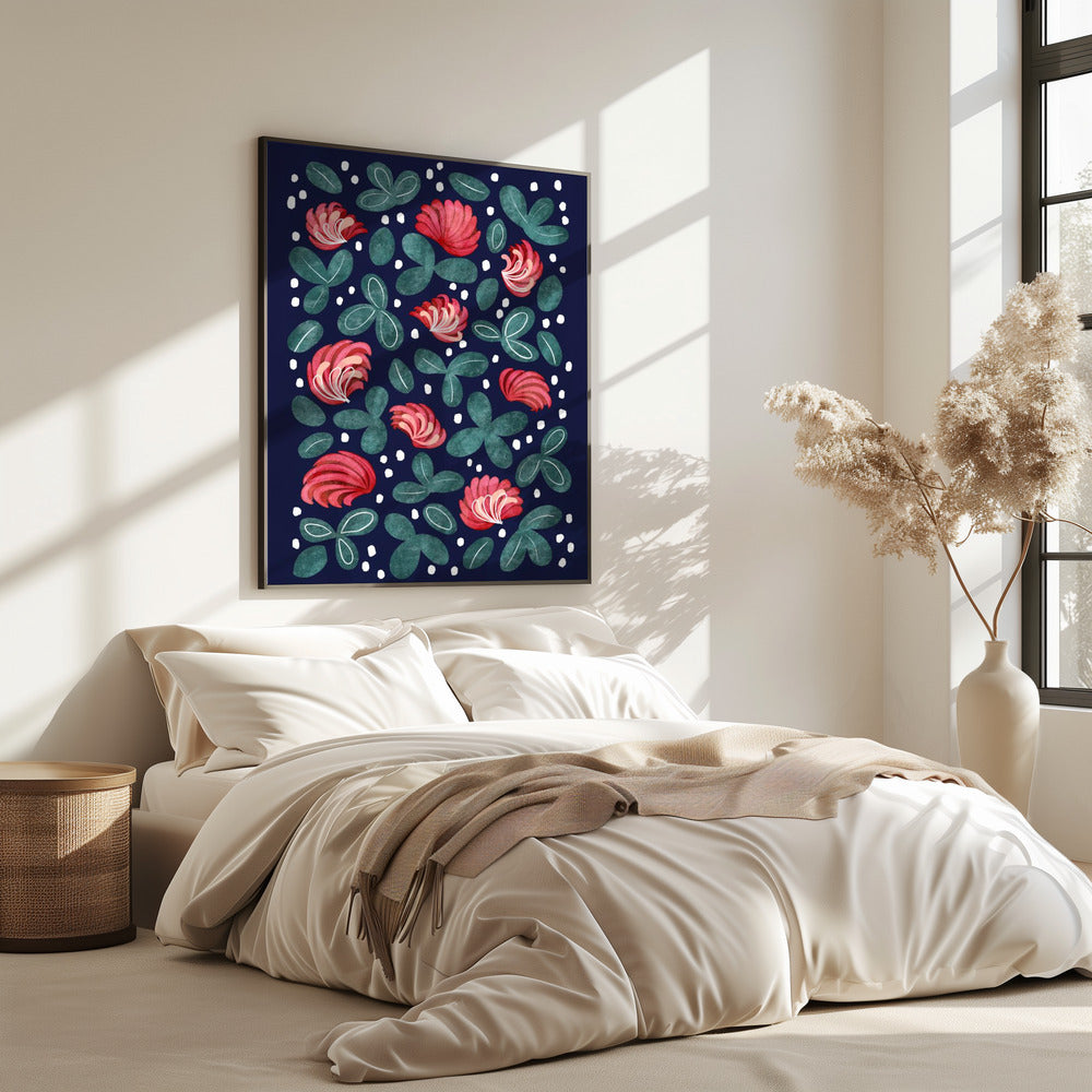 Rote Blumen III | Poster