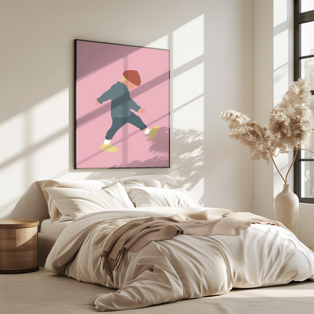 Tamo – Silhouette eines gehenden Jungen | Poster