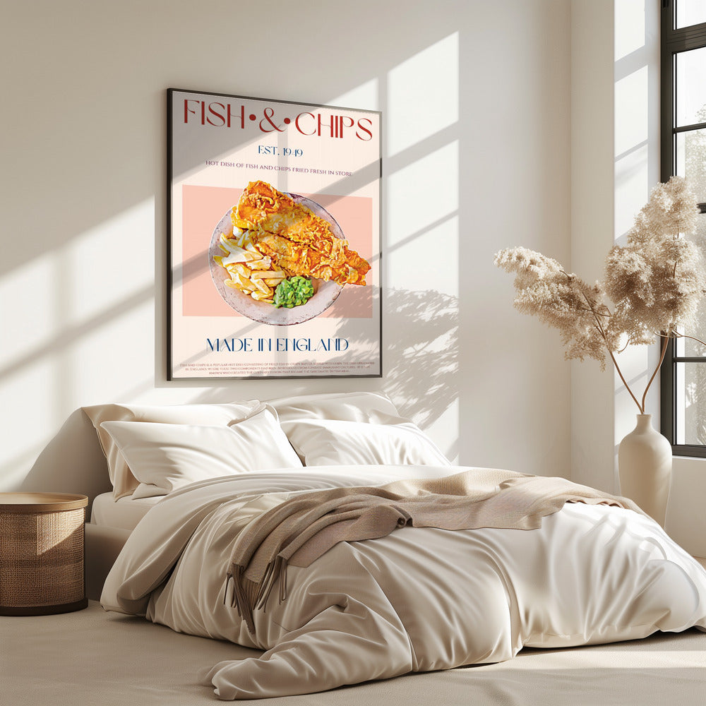 Klassisches Fish and Chips Gericht | Poster