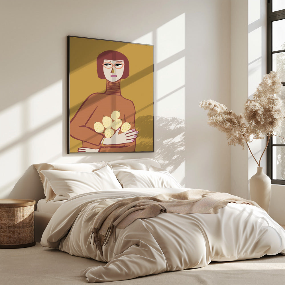 Lady with lemons | Poster