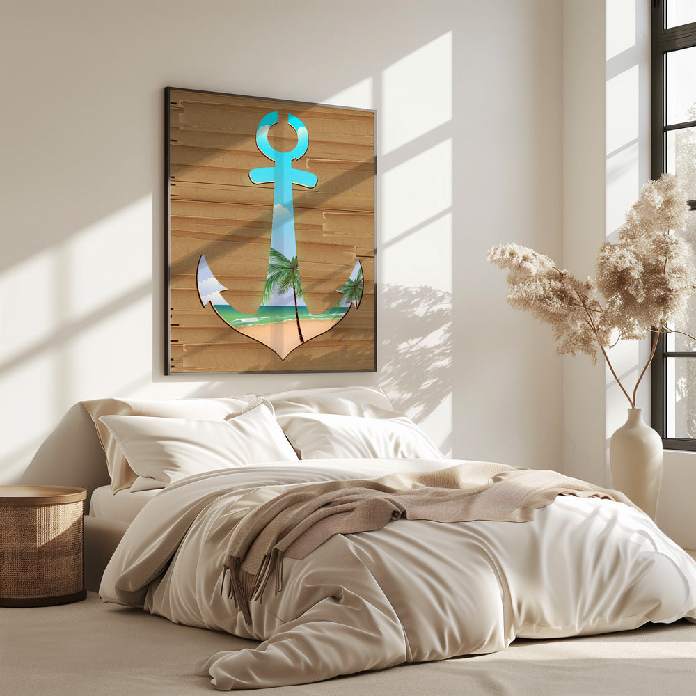 Anker am Strand | Poster
