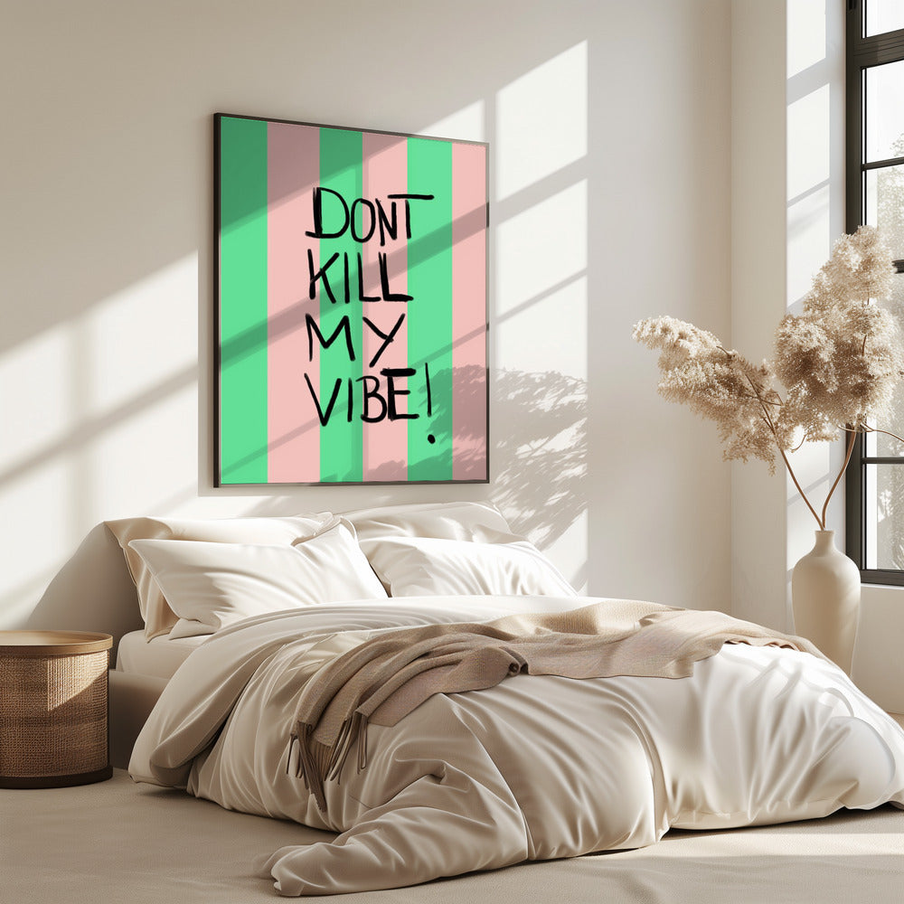 Lebhafte Streifenbotschaft | Poster