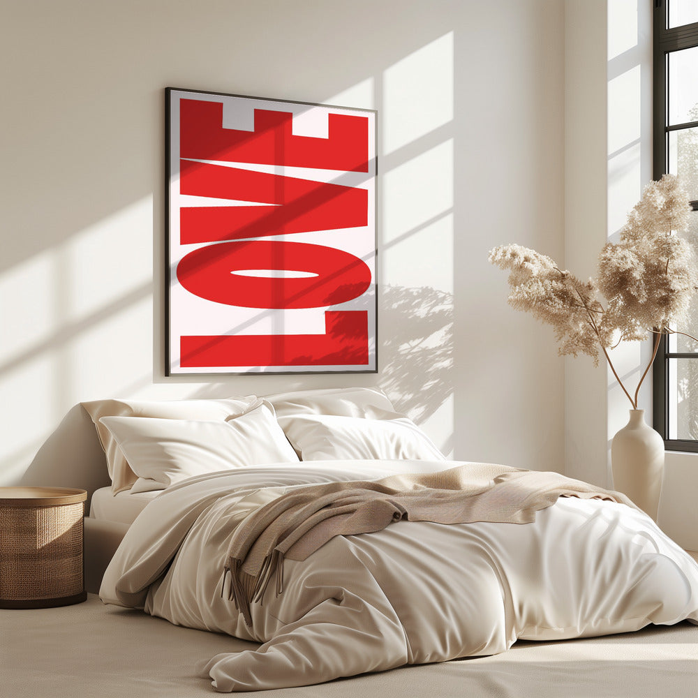 Fettgedruckte rote Botschaft | Poster