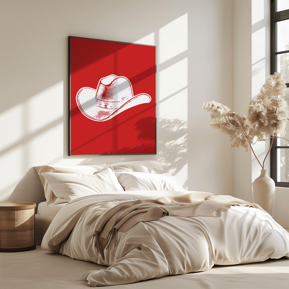 Roter Cowboyhut | Poster