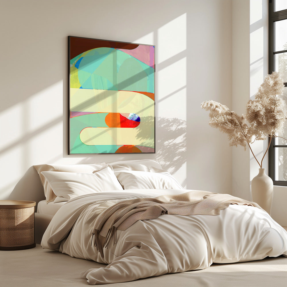 Bunte geometrische Formen | Poster