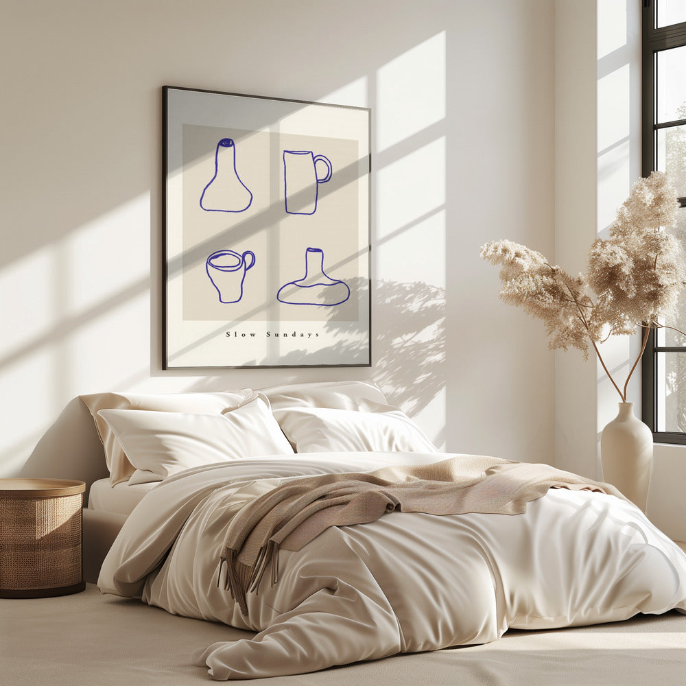 Abstrakte Keramiklinien | Poster