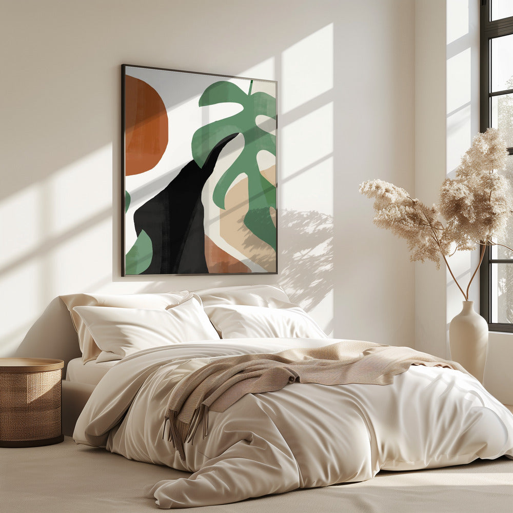 Abstract Art Tropical Leaves | Poster