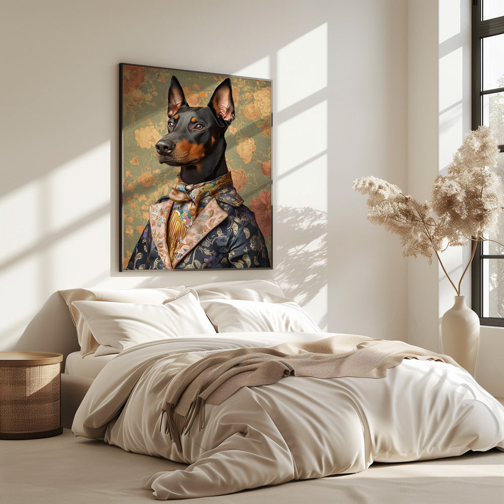 Der vornehme Dobermann | Poster