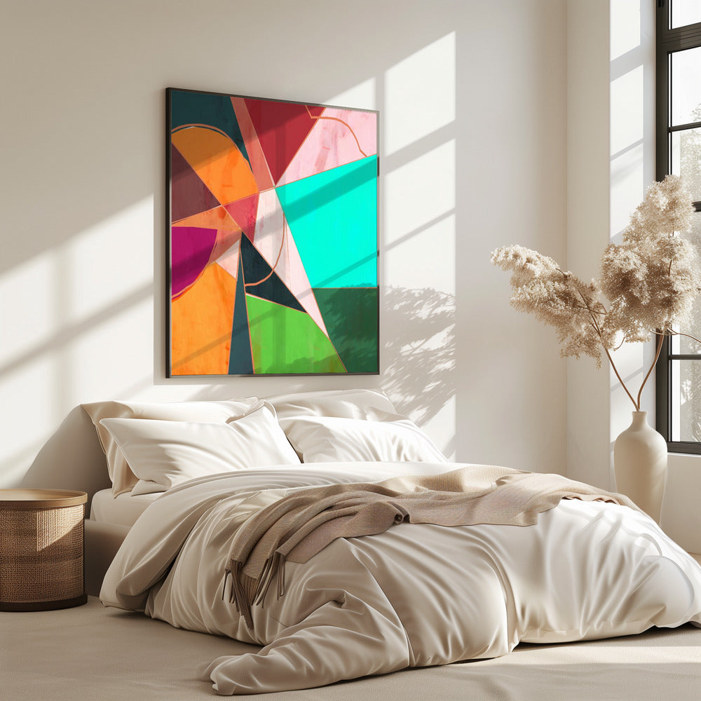 Bunte Geometrie Abstrakt | Poster