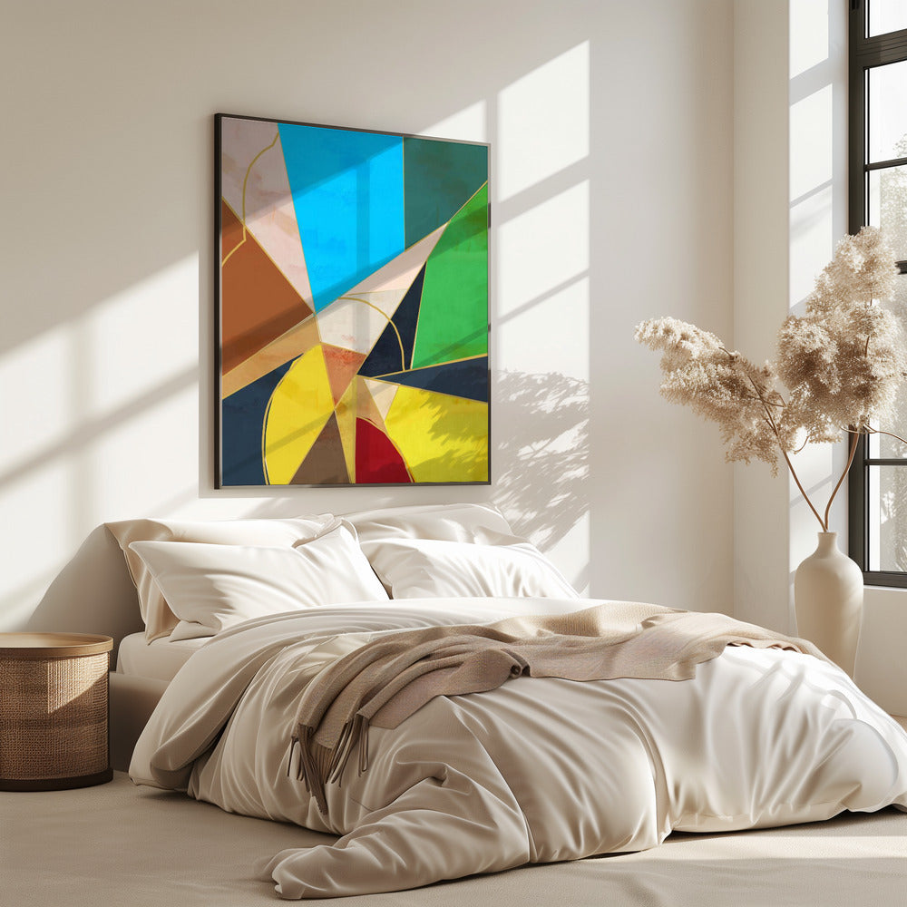 Bunte geometrische Formen | Poster