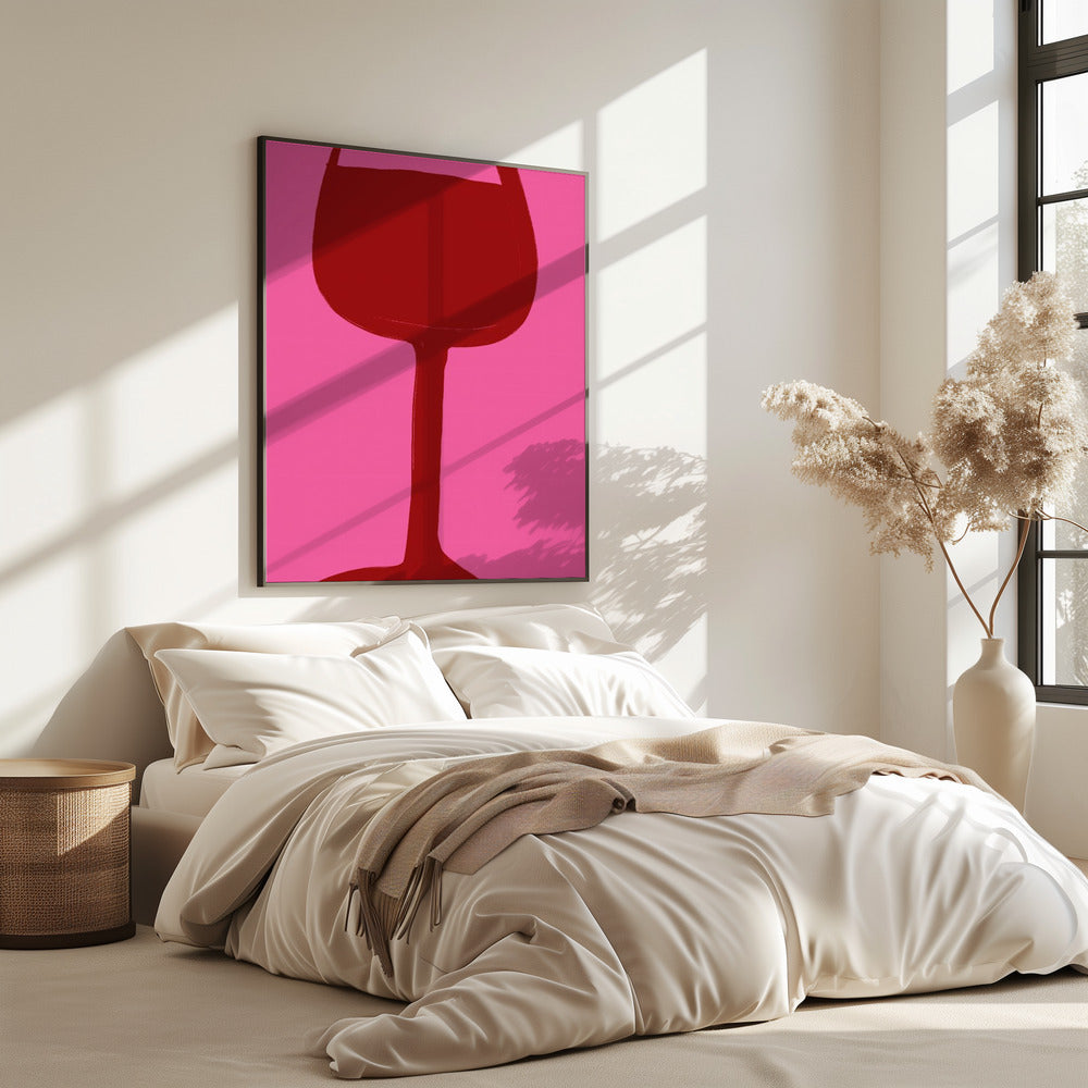 Wein und Pink Vibes | Poster