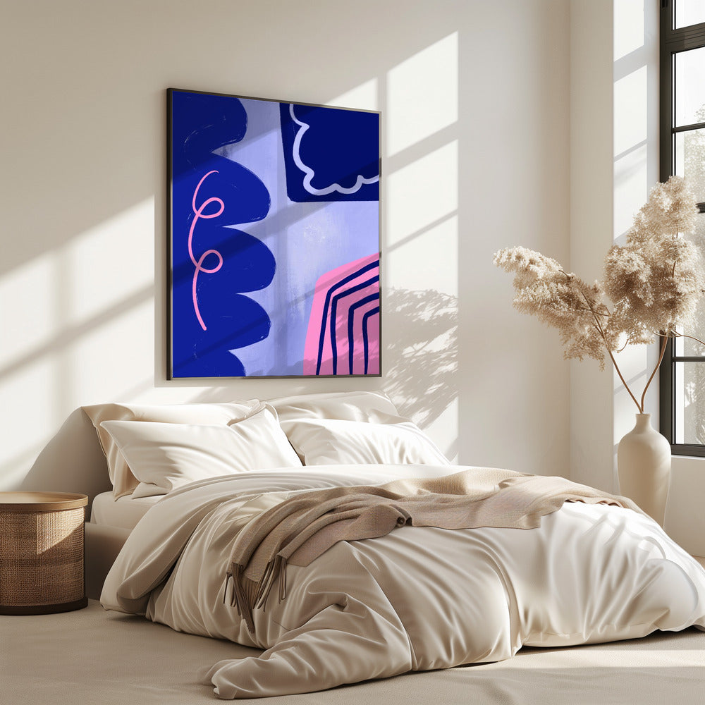 Lebendiger Kurvenfluss | Poster