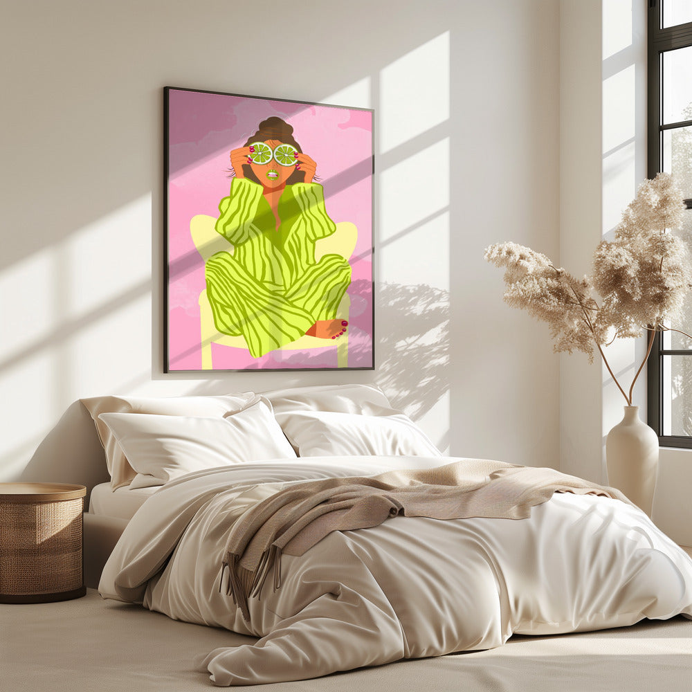 Sehen Sie die Welt durch eine Limette | Poster