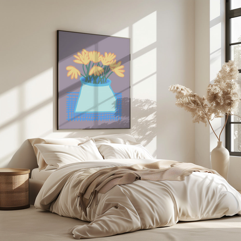 Gänseblümchen in der Vase | Poster