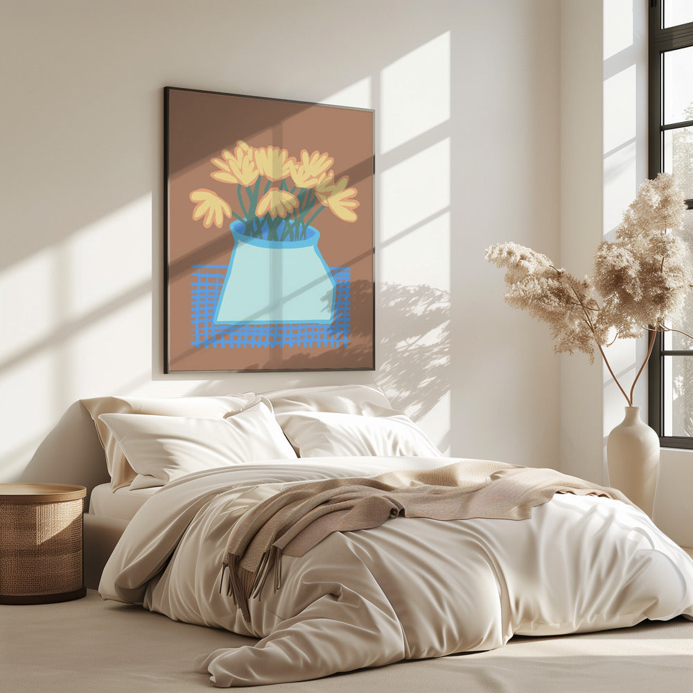 Gänseblümchen in der Vase | Poster