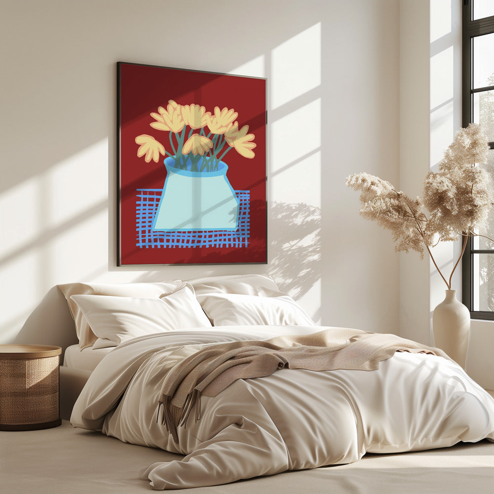 Gänseblümchen in der Vase | Poster