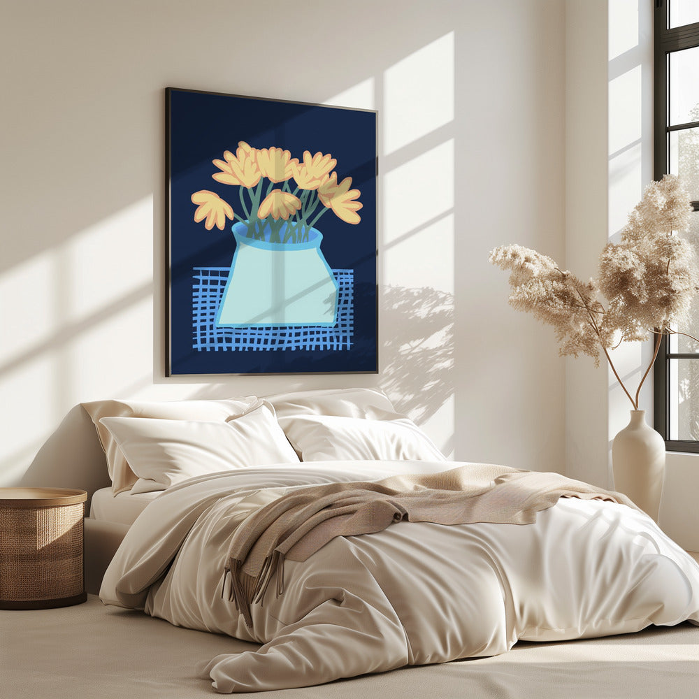 Gänseblümchen in der Vase | Poster