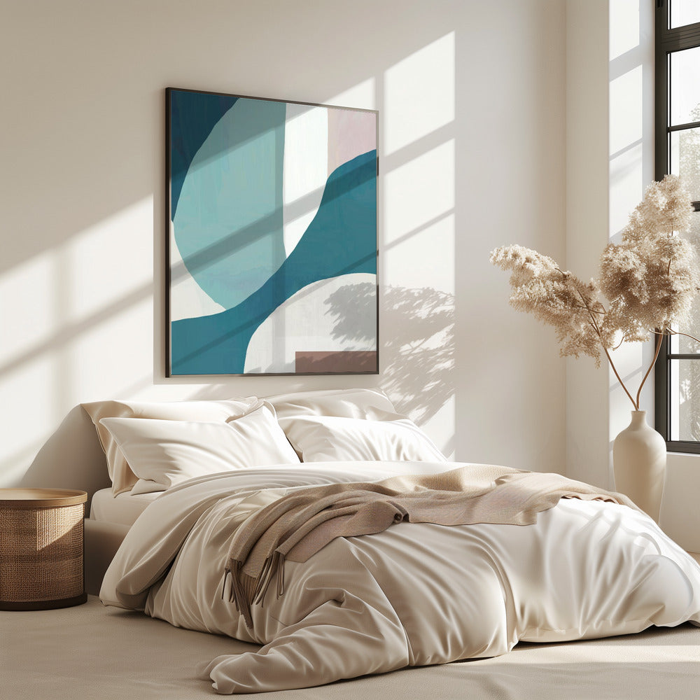 Fließende Wellenlandschaft | Poster