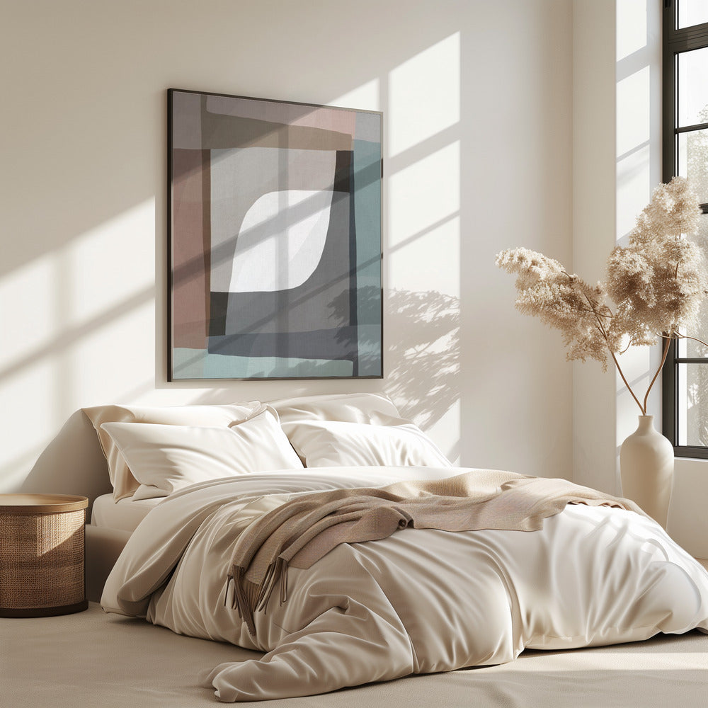 Geometrische Formen und gedämpfte Erdtöne | Poster
